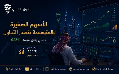 📊الأسهم الصغيرة والمتوسطة تقود أحجام التداول بالسوق السعودي.. و"تاسي" يغلق مرتفعًا