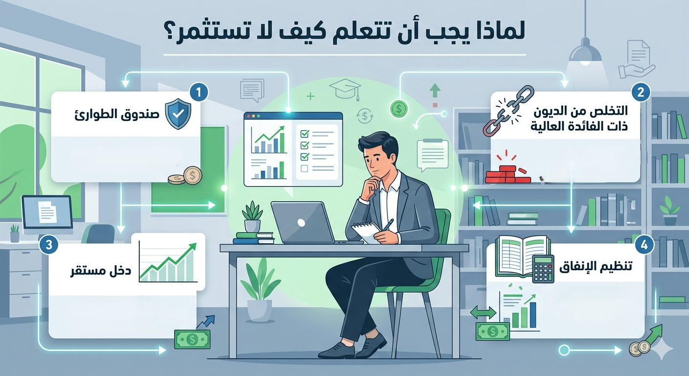 لماذا يجب أن تتعلم كيف لا تستثمر؟