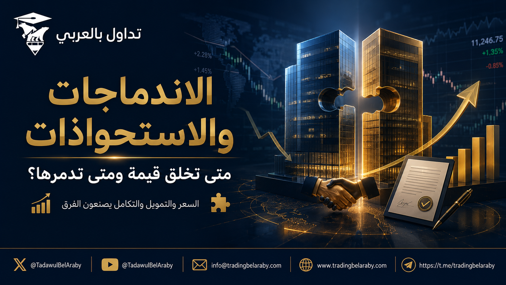الاندماجات والاستحواذات: متى تخلق قيمة ومتى تدمرها؟🤝