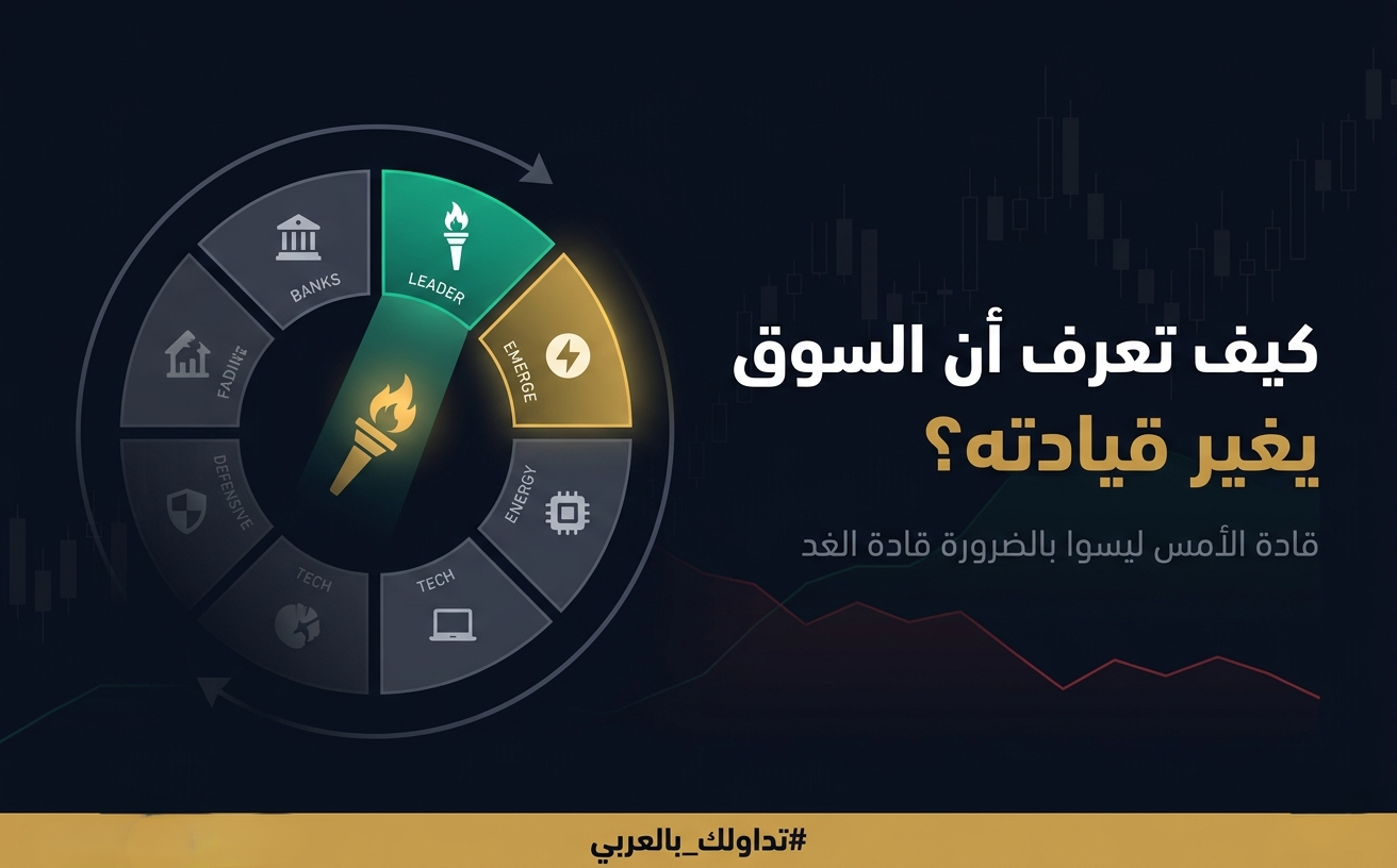 🧭كيف تكتشف تغيّر قيادة السوق قبل الجميع؟