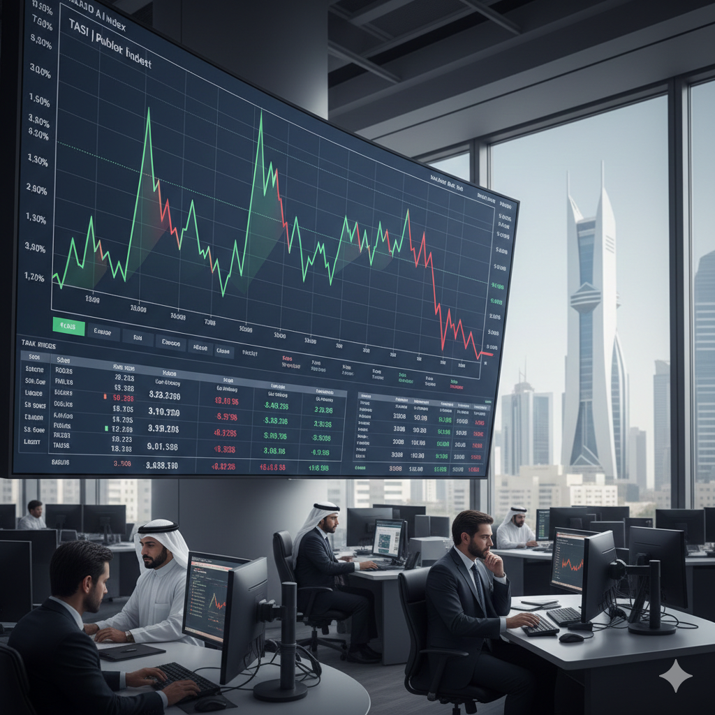 مؤشر تاسي ينهي سلسلة مكاسب بتراجع 1.16%