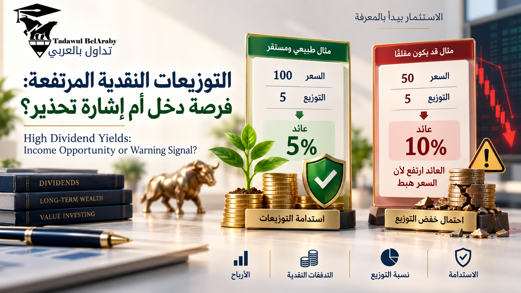 📍التوزيعات النقدية المرتفعة: فرصة دخل أم إشارة تحذير؟