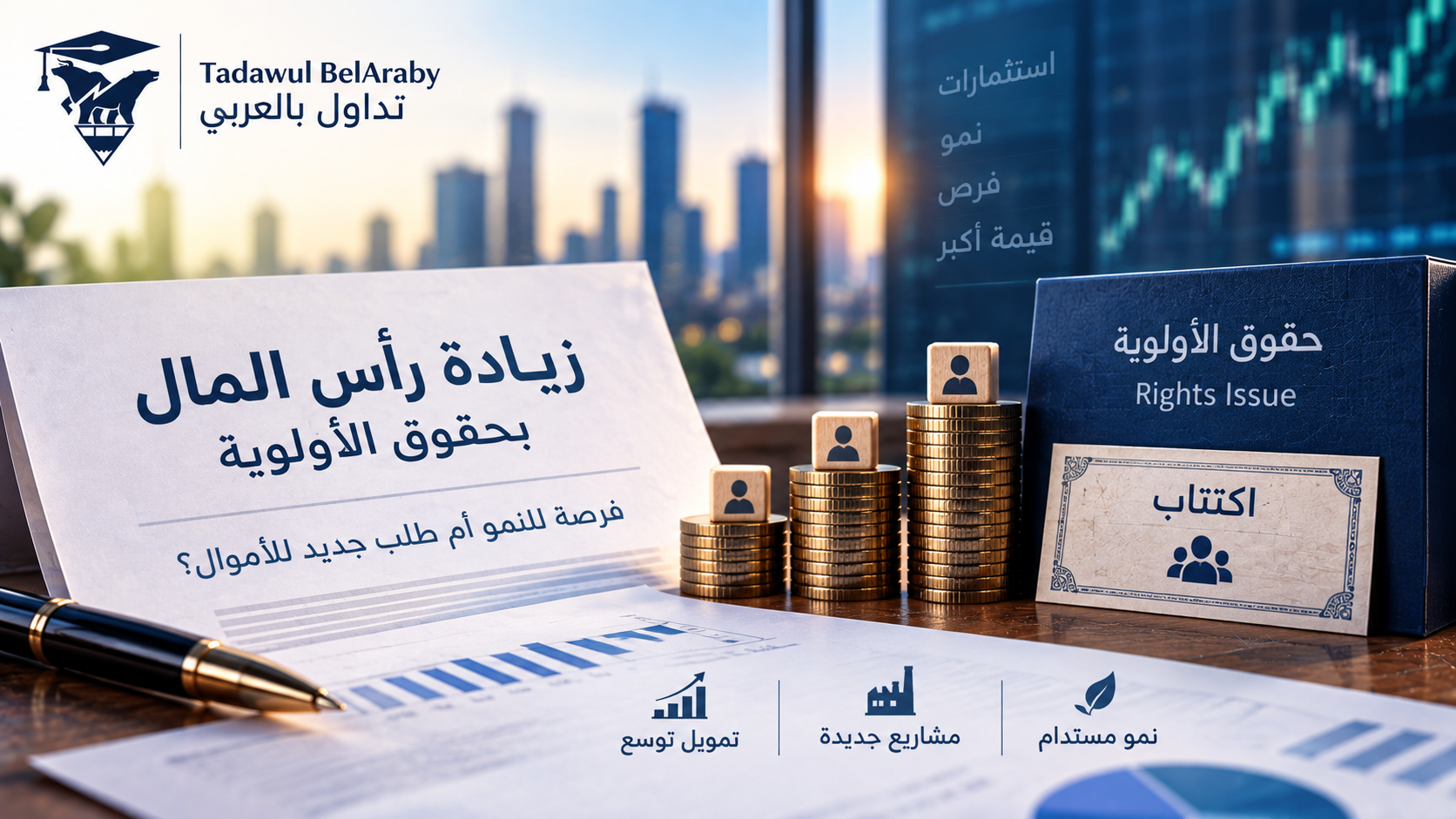🟢زيادة رأس المال بحقوق الأولوية: فرصة للنمو أم طلب جديد للأموال؟